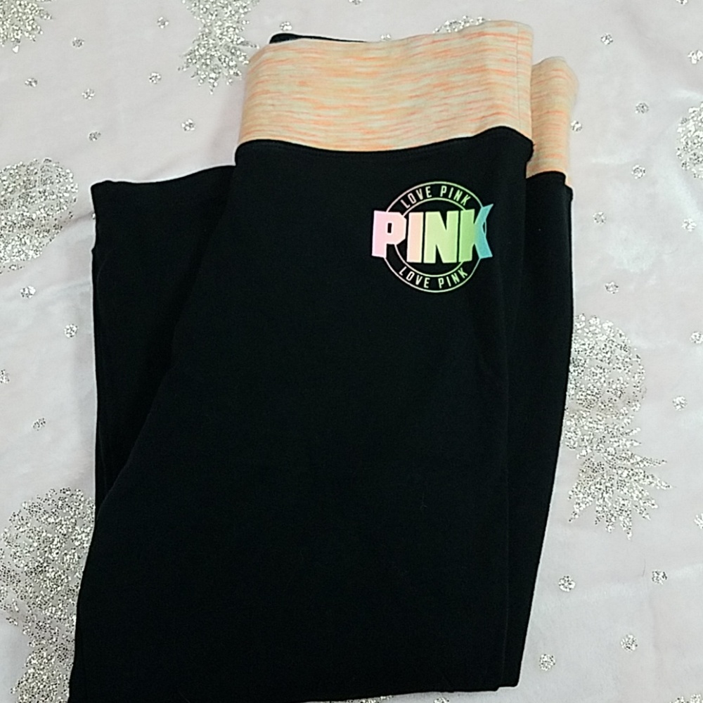 Victorias secret pink capri leggings
